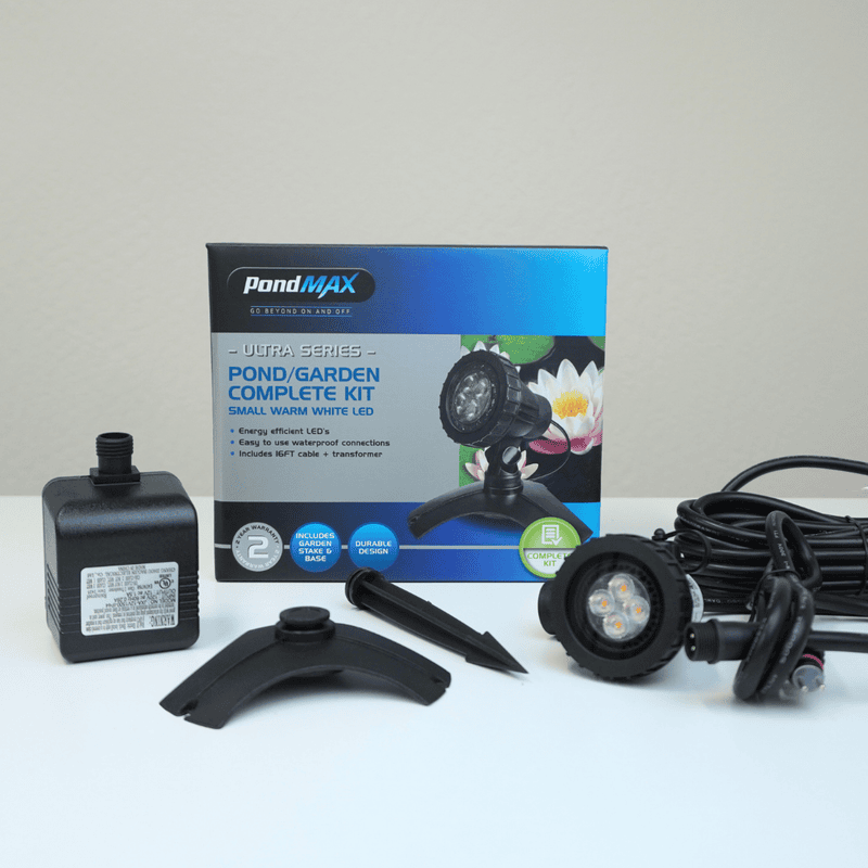 PondMAX Warm White LED Complete Light Kits (Single Light & 3-Light Kits)