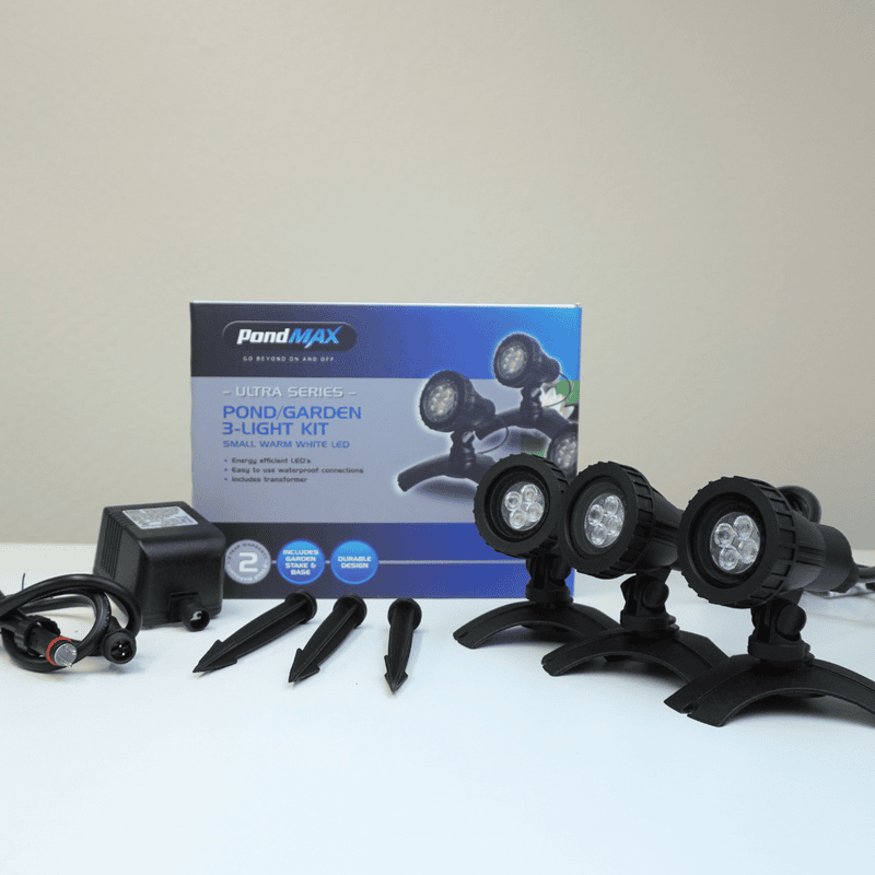 PondMAX Warm White LED Complete Light Kits (Single Light & 3-Light Kits)