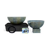 Aquascape  - Spillway Bowl 32″, Spillway Basin 40″, Bowl Stand and Landscape Fountain Kit