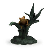Aquascape - Double Frog Cattail Spitter and Frog on Reed Spitter