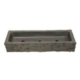 Aquascape - Straight Stacked Slate Topper - Quad-Spill and Front-Spill