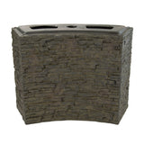 Aquascape - Small and Large Curved Stacked Slate Wall Base