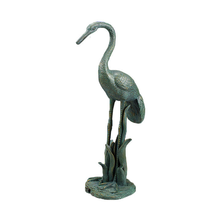 Aquascape - Crane with Lowered Head Fountain and Standing Crane Fountain