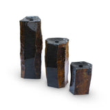 Aquascape - Semi-Polished Stone Basalt Columns Set of 3
