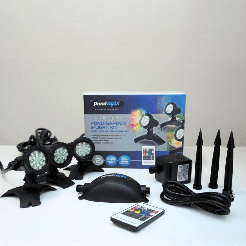 PondMAX Color Changing LED Complete Light Kits (Single Light & 3-Light Kits)