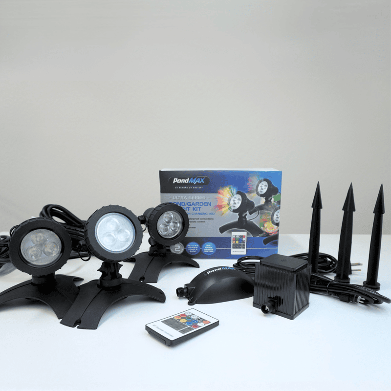 PondMAX Color Changing LED Complete Light Kits (Single Light & 3-Light Kits)