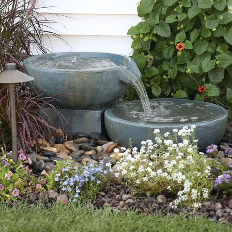 Aquascape Spillway Bowl & Basin Fountain Kit - Patina 19"/21" Dia