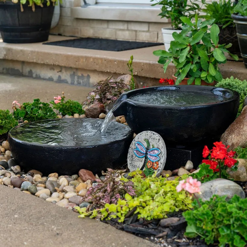 Aquascape Spillway Bowl & Basin Fountain Kit - Iron Ore 19"/21" Dia