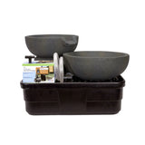 Aquascape Spillway Bowl & Basin Fountain Kit - Iron Ore 19"/21" Dia