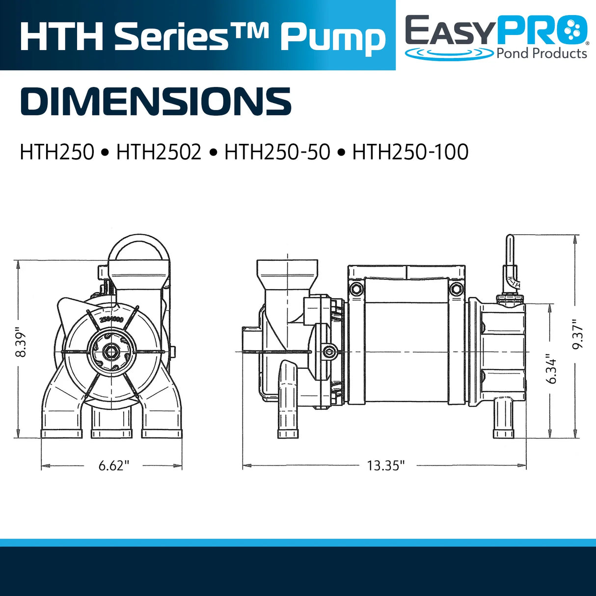 EasyPro HTH Series Horizontal Stainless Steel Pumps