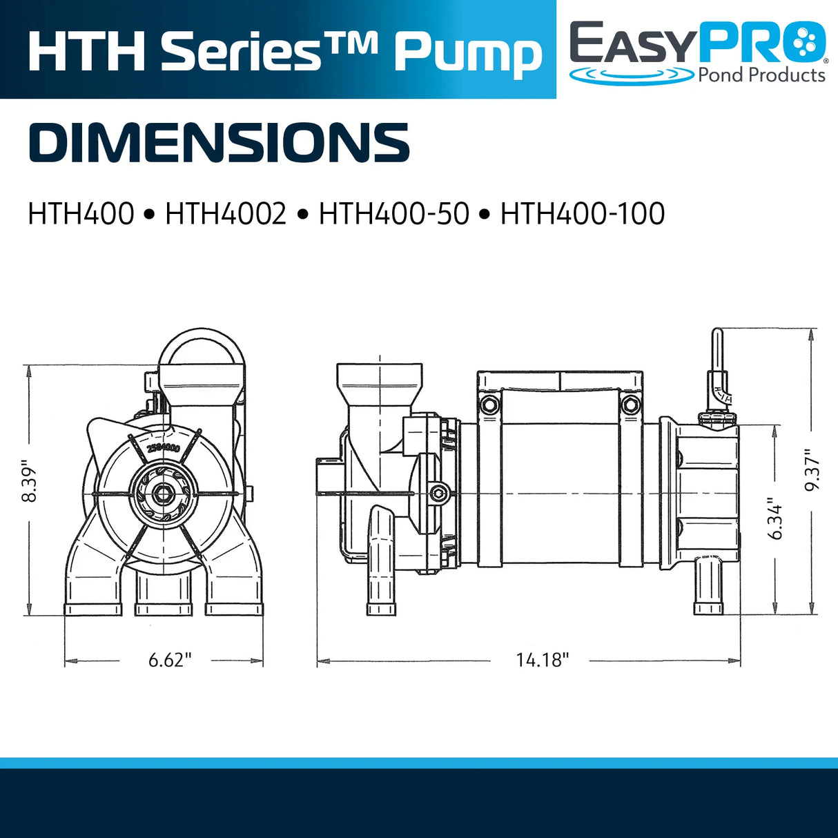 EasyPro HTH Series Horizontal Stainless Steel Pumps
