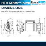 EasyPro HTH Series Horizontal Stainless Steel Pumps