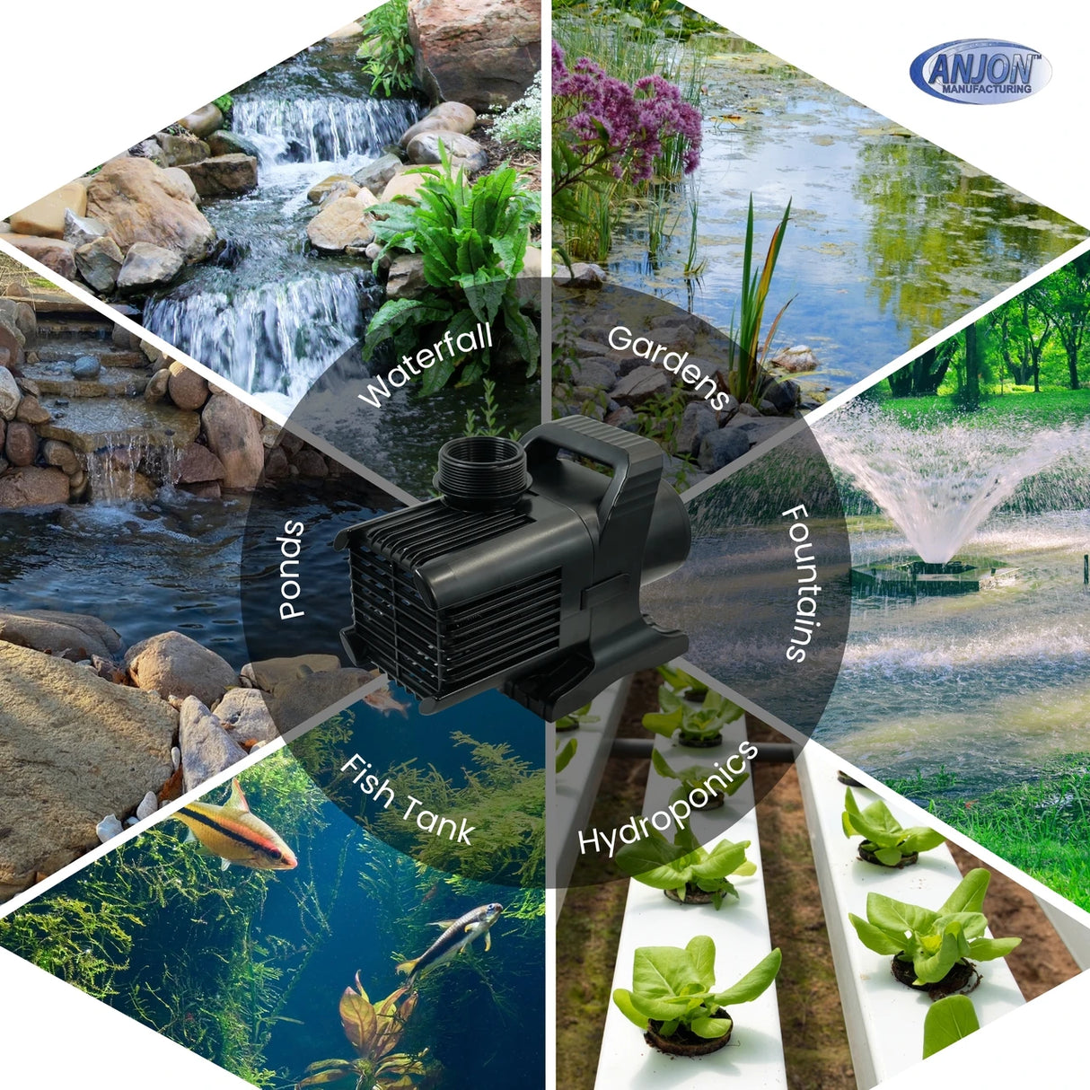 Anjon Monsoon Submersible Pond Pump