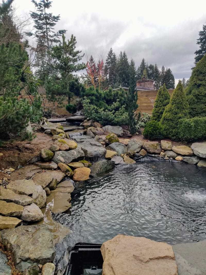 Pond Installation With Waterfall
