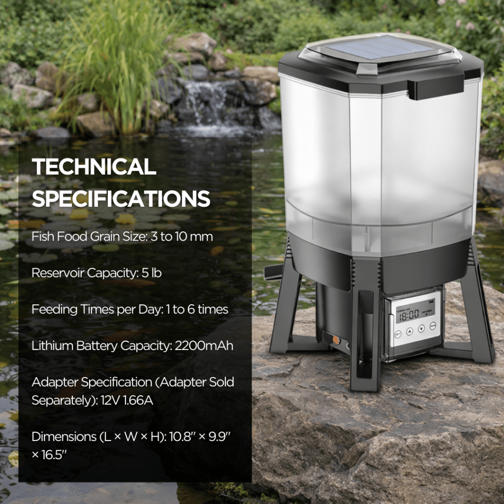 PondMAX Solar Automatic Fish Feeder