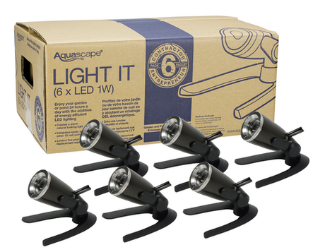 Aquascape Garden & Pond 1-Watt LED Spotlight (Single Light or 6-Light Pack)