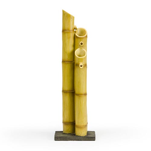 Aquascape - Deer Scarer Bamboo Fountain, Pouring Three -Tier Bamboo Fountain and Adjustable Pouring Bamboo Fountain