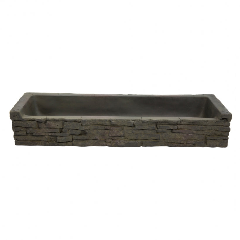 Aquascape - Straight Stacked Slate Topper - Quad-Spill and Front-Spill