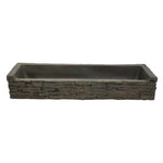 Aquascape - Straight Stacked Slate Topper - Quad-Spill and Front-Spill