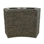Aquascape - Small and Large Curved Stacked Slate Wall Base