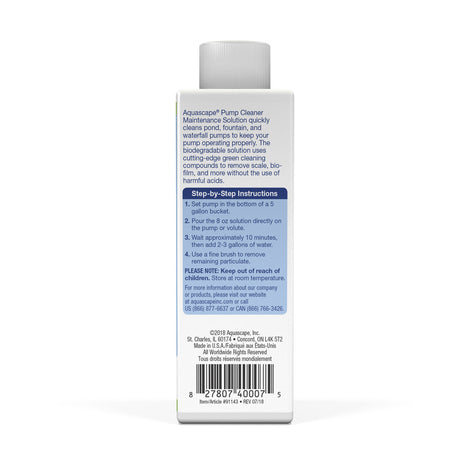 Aquascape Pump Cleaner Maintenance Solution - 8oz.