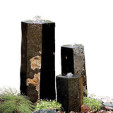 Aquascape - Semi-Polished Stone Basalt Columns Set of 3
