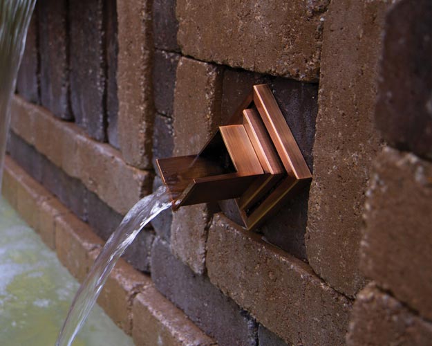 Atlantic - Wall Spouts - Copper & Bronze Finish (Mantova, Olivett, Ravenna and Verona)