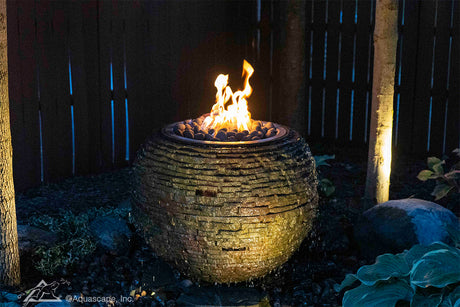 Aquascape Fire and Water Stacked Slate Sphere - Medium (New)