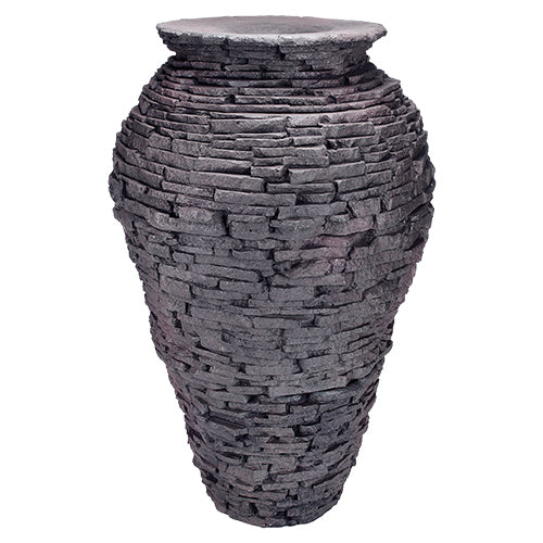 Aquascape Stacked Slate Urn Fountain - Small, Medium and Large
